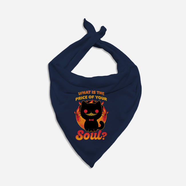 Creepy Cat Buys Souls-Dog-Bandana-Pet Collar-Studio Mootant