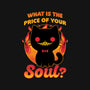 Creepy Cat Buys Souls-Womens-Fitted-Tee-Studio Mootant