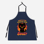 Creepy Cat Buys Souls-Unisex-Kitchen-Apron-Studio Mootant