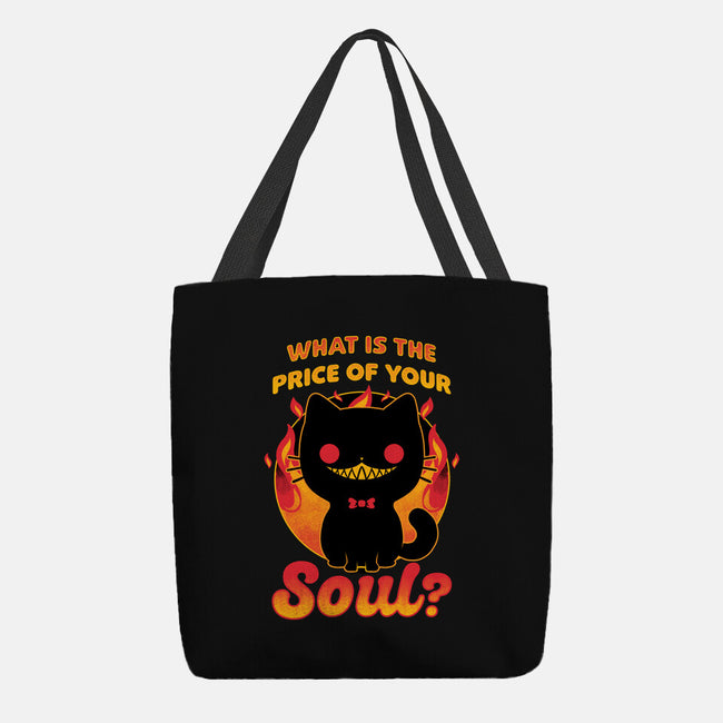 Creepy Cat Buys Souls-None-Basic Tote-Bag-Studio Mootant