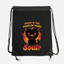 Creepy Cat Buys Souls-None-Drawstring-Bag-Studio Mootant