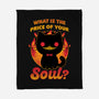 Creepy Cat Buys Souls-None-Fleece-Blanket-Studio Mootant