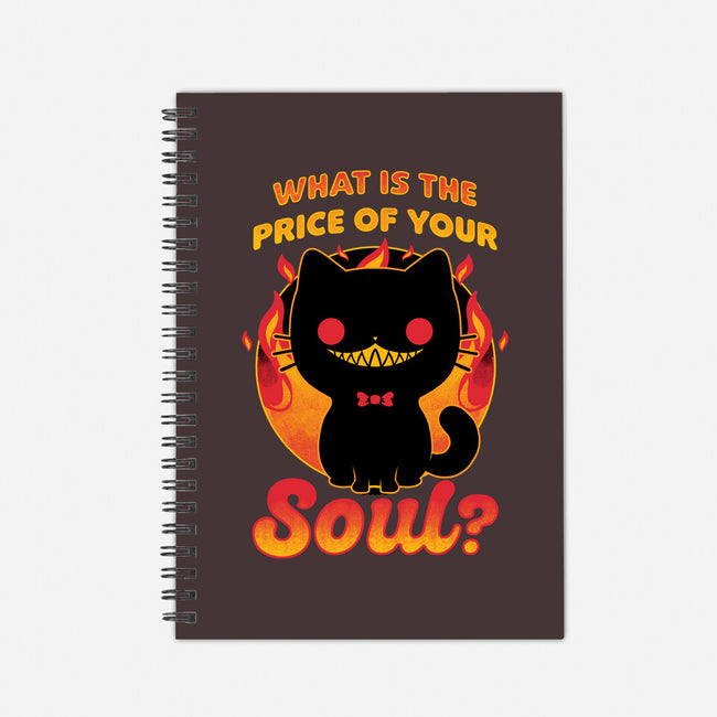 Creepy Cat Buys Souls-None-Dot Grid-Notebook-Studio Mootant