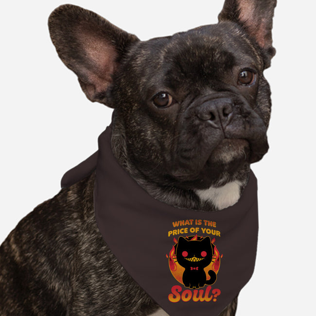 Creepy Cat Buys Souls-Dog-Bandana-Pet Collar-Studio Mootant