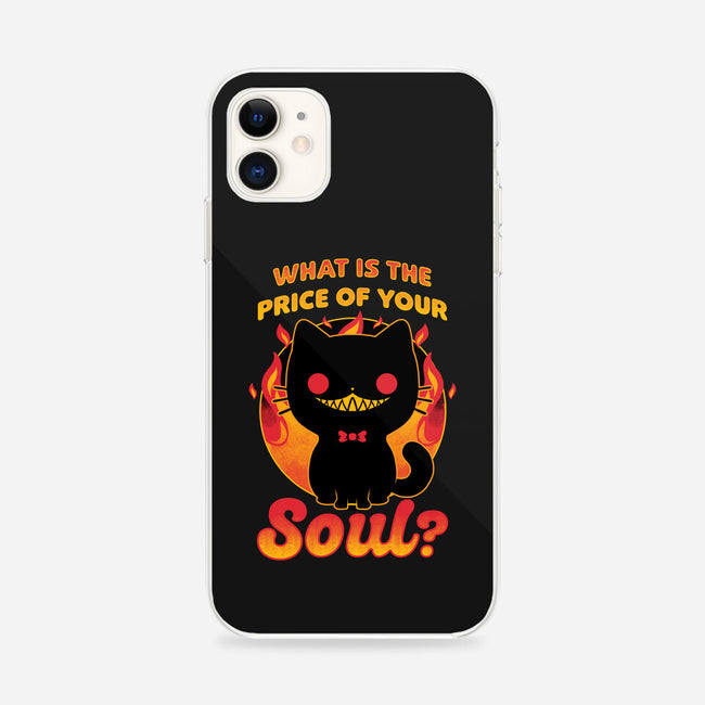 Creepy Cat Buys Souls-iPhone-Snap-Phone Case-Studio Mootant