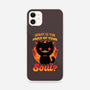 Creepy Cat Buys Souls-iPhone-Snap-Phone Case-Studio Mootant