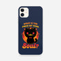 Creepy Cat Buys Souls-iPhone-Snap-Phone Case-Studio Mootant