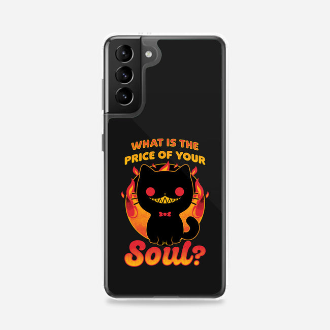 Creepy Cat Buys Souls-Samsung-Snap-Phone Case-Studio Mootant