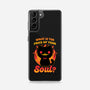 Creepy Cat Buys Souls-Samsung-Snap-Phone Case-Studio Mootant