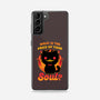 Creepy Cat Buys Souls-Samsung-Snap-Phone Case-Studio Mootant