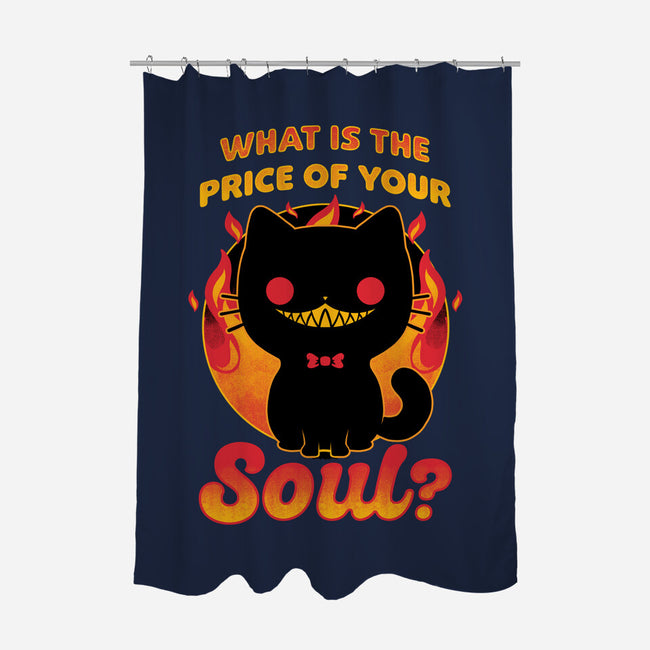 Creepy Cat Buys Souls-None-Polyester-Shower Curtain-Studio Mootant