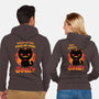 Creepy Cat Buys Souls-Unisex-Zip-Up-Sweatshirt-Studio Mootant