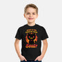 Creepy Cat Buys Souls-Youth-Basic-Tee-Studio Mootant