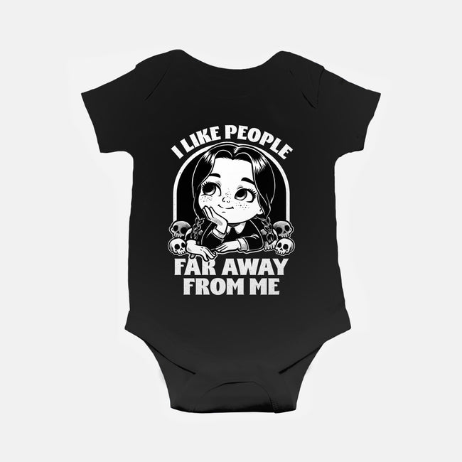 Goth Girl Hates People-Baby-Basic-Onesie-Studio Mootant