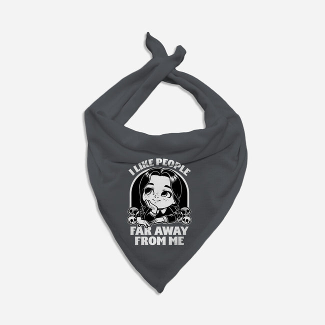 Goth Girl Hates People-Dog-Bandana-Pet Collar-Studio Mootant