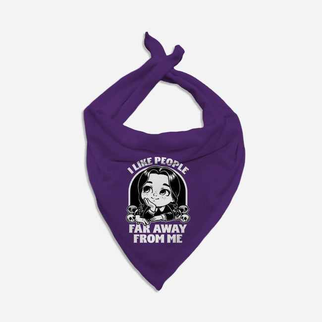 Goth Girl Hates People-Dog-Bandana-Pet Collar-Studio Mootant