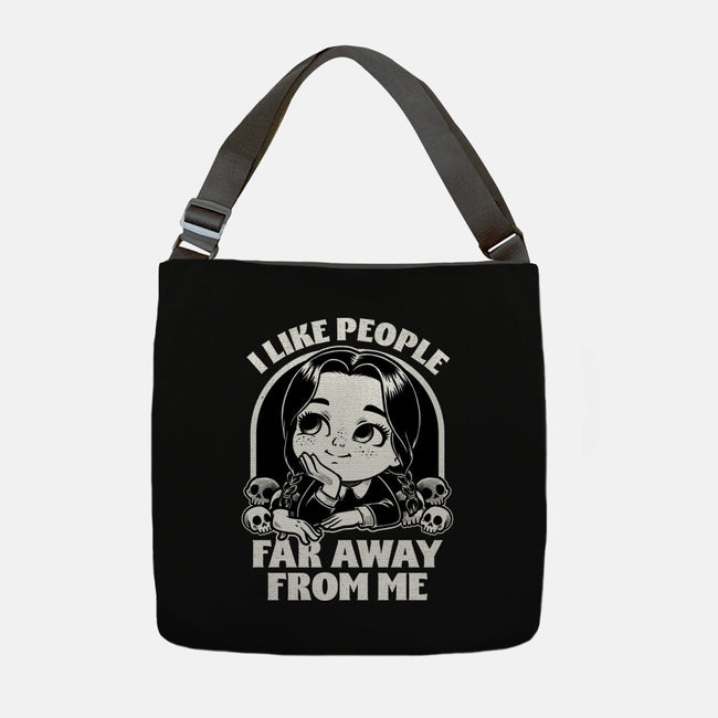 Goth Girl Hates People-None-Adjustable Tote-Bag-Studio Mootant