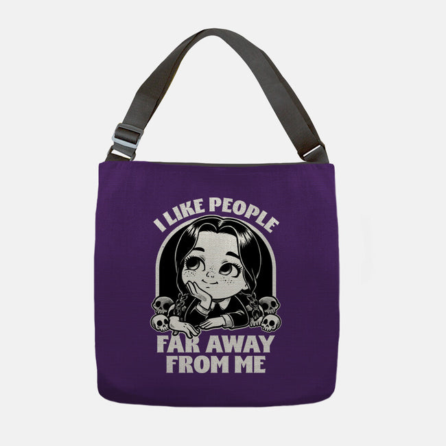 Goth Girl Hates People-None-Adjustable Tote-Bag-Studio Mootant