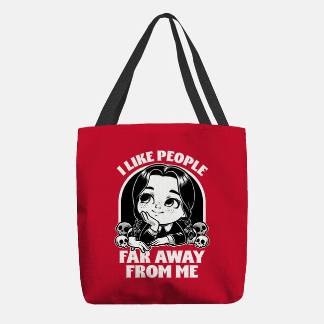 Goth Girl Hates People-None-Basic Tote-Bag-Studio Mootant