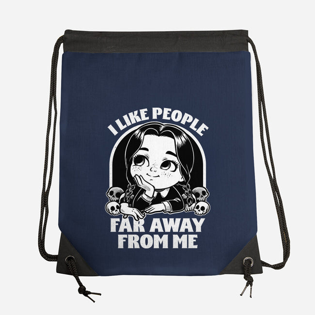 Goth Girl Hates People-None-Drawstring-Bag-Studio Mootant