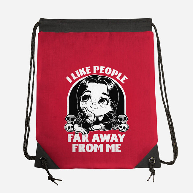 Goth Girl Hates People-None-Drawstring-Bag-Studio Mootant