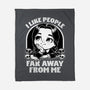 Goth Girl Hates People-None-Fleece-Blanket-Studio Mootant