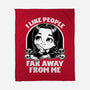 Goth Girl Hates People-None-Fleece-Blanket-Studio Mootant