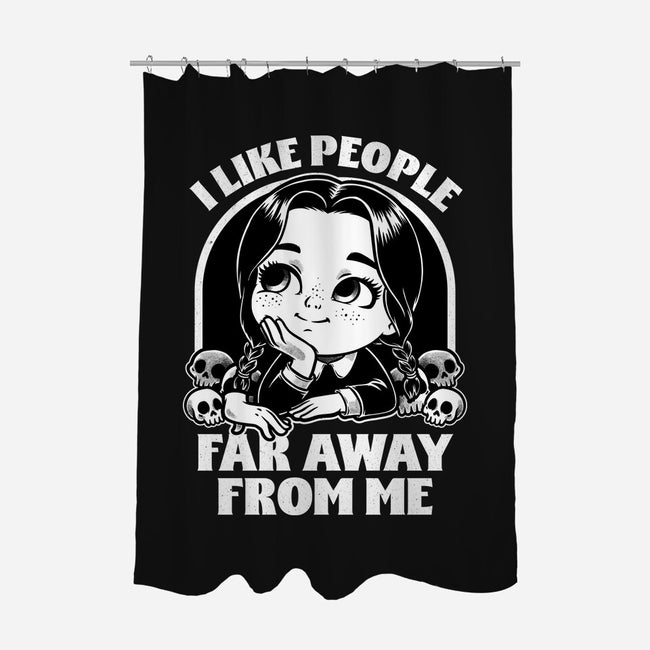 Goth Girl Hates People-None-Polyester-Shower Curtain-Studio Mootant