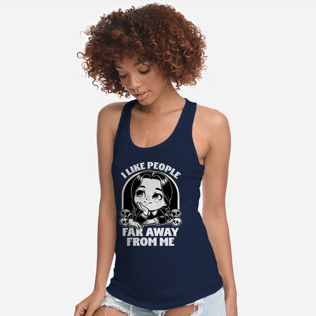 Goth Girl Hates People-Womens-Racerback-Tank-Studio Mootant