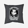 Goth Girl Hates People-None-Non-Removable Cover w Insert-Throw Pillow-Studio Mootant