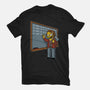 Horror Movie Chalkboard-Mens-Basic-Tee-Studio Mootant