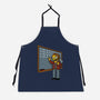 Horror Movie Chalkboard-Unisex-Kitchen-Apron-Studio Mootant