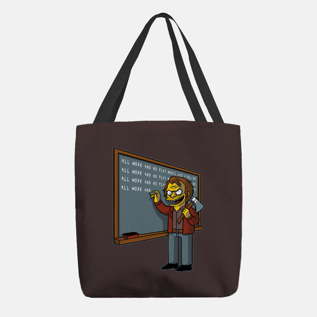 Horror Movie Chalkboard-None-Basic Tote-Bag-Studio Mootant