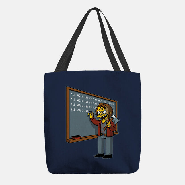 Horror Movie Chalkboard-None-Basic Tote-Bag-Studio Mootant