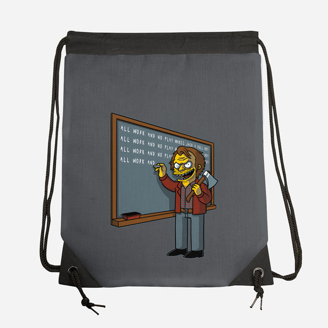 Horror Movie Chalkboard-None-Drawstring-Bag-Studio Mootant