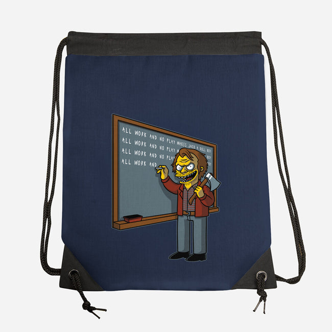 Horror Movie Chalkboard-None-Drawstring-Bag-Studio Mootant