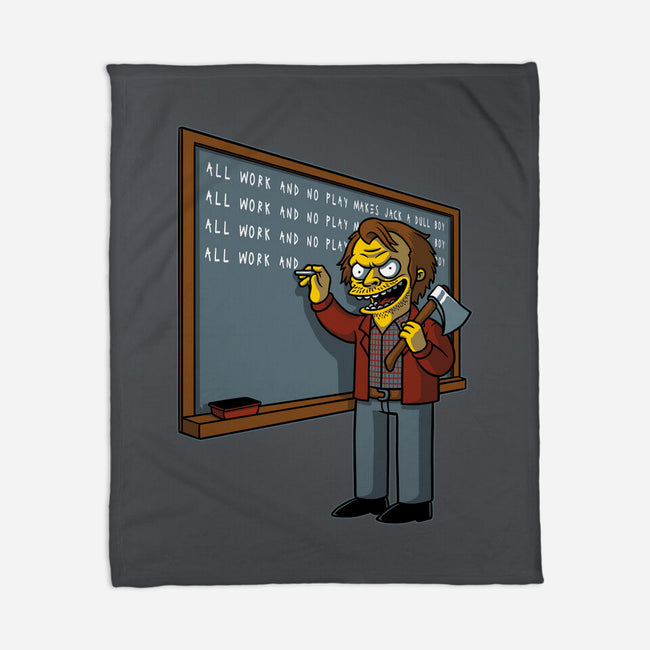 Horror Movie Chalkboard-None-Fleece-Blanket-Studio Mootant