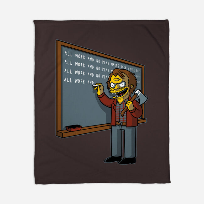 Horror Movie Chalkboard-None-Fleece-Blanket-Studio Mootant