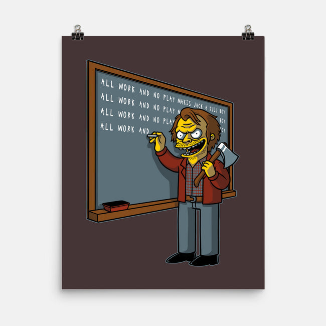 Horror Movie Chalkboard-None-Matte-Poster-Studio Mootant