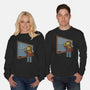 Horror Movie Chalkboard-Unisex-Crew Neck-Sweatshirt-Studio Mootant