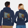 Horror Movie Chalkboard-Unisex-Zip-Up-Sweatshirt-Studio Mootant