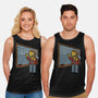 Horror Movie Chalkboard-Unisex-Basic-Tank-Studio Mootant