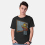 Horror Movie Chalkboard-Mens-Basic-Tee-Studio Mootant