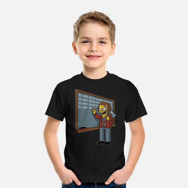 Horror Movie Chalkboard-Youth-Basic-Tee-Studio Mootant