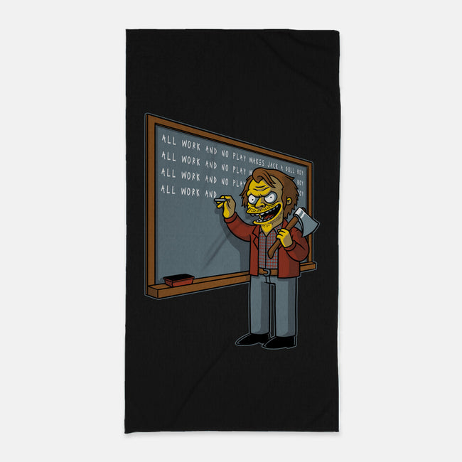 Horror Movie Chalkboard-None-Beach-Towel-Studio Mootant