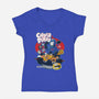 Cobra Puff-Womens-V-Neck-Tee-Jc Jows