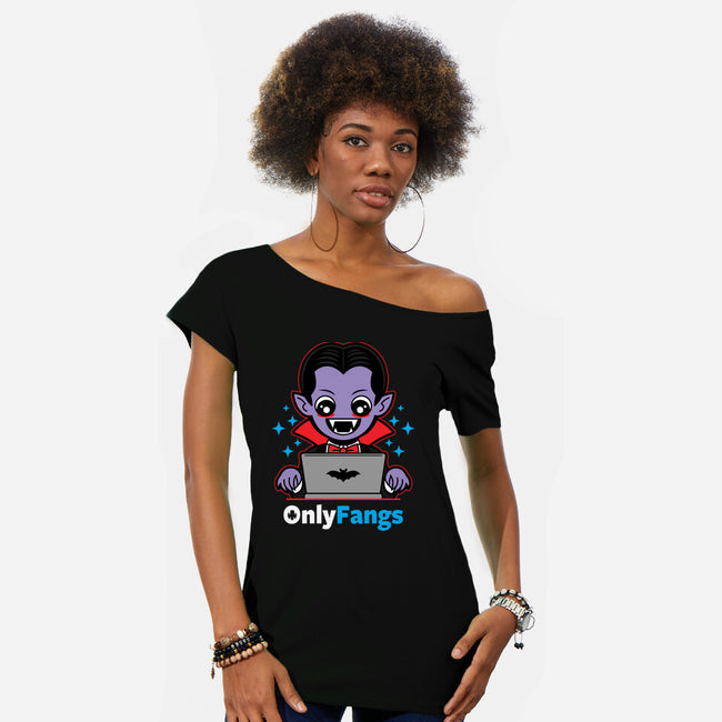 Onlyfangs-Womens-Off Shoulder-Tee-Boggs Nicolas