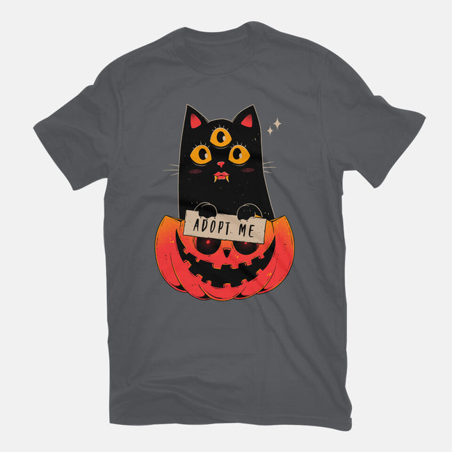 Adopt Spooky Cat-Unisex-Basic-Tee-GODZILLARGE