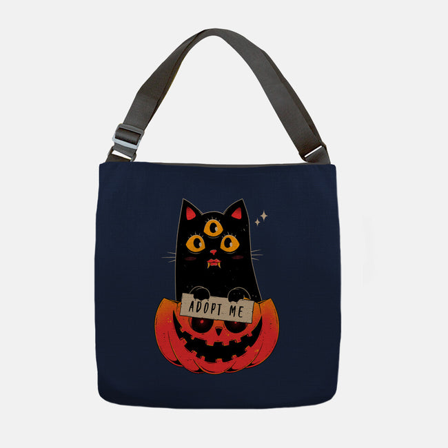 Adopt Spooky Cat-None-Adjustable Tote-Bag-GODZILLARGE