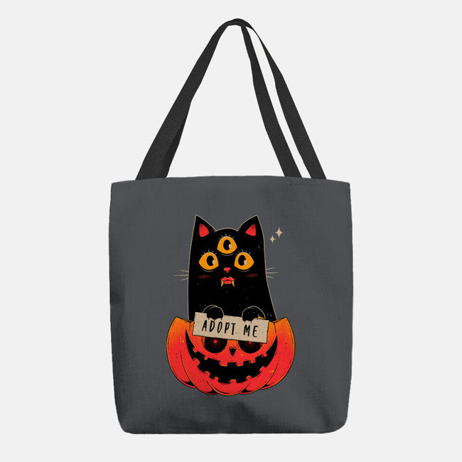 Adopt Spooky Cat-None-Basic Tote-Bag-GODZILLARGE